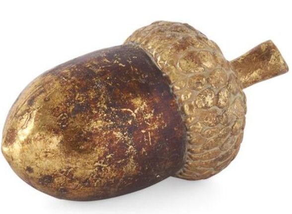 6.25" Gold & Bronze Acorn