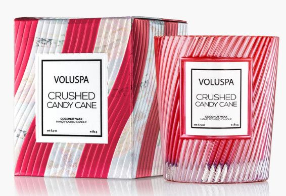 6.5oz Crushed Candy Cane Candle