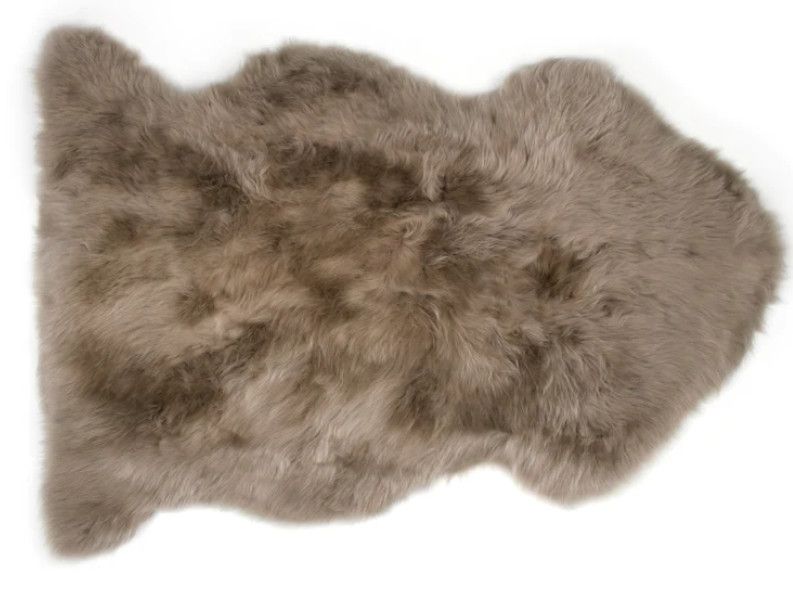 Long Wool Taupe Rug 39.4”L x 23.6”W