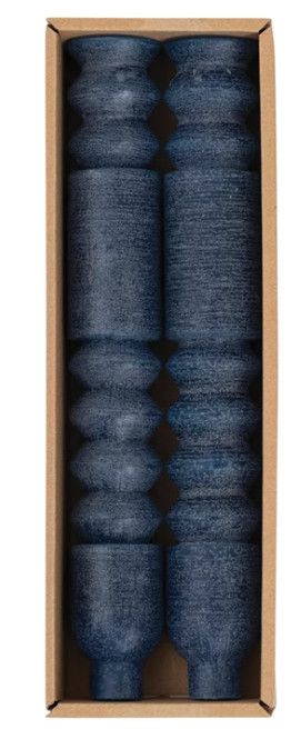 10" Totem Tapered Navy Blue Candles