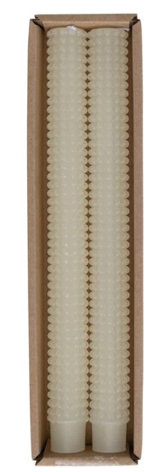 10" Cream Tapered Candle Sticks