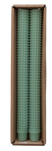 10" Mint Tapered Candle Sticks