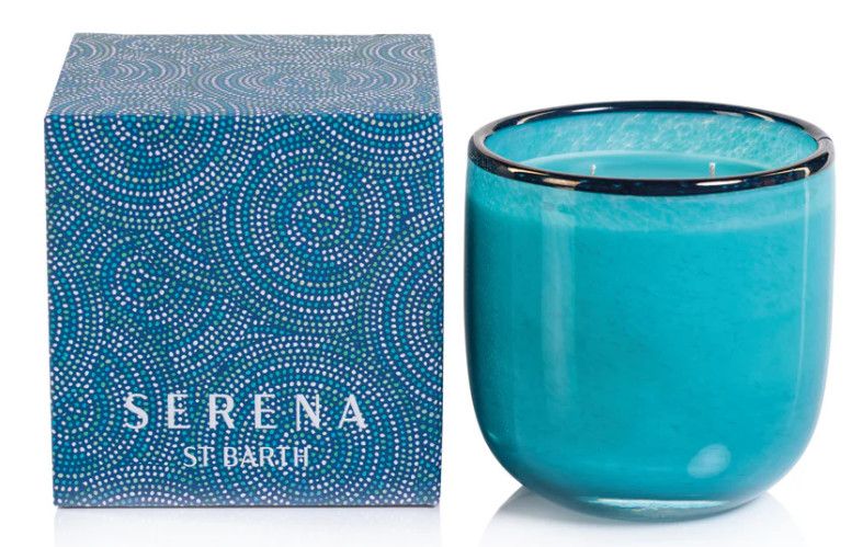 Aqua Palm Two Wick Candle