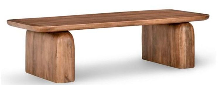 Cocktail Table Umber Mango Wood 68“W x 28“D x 18“H