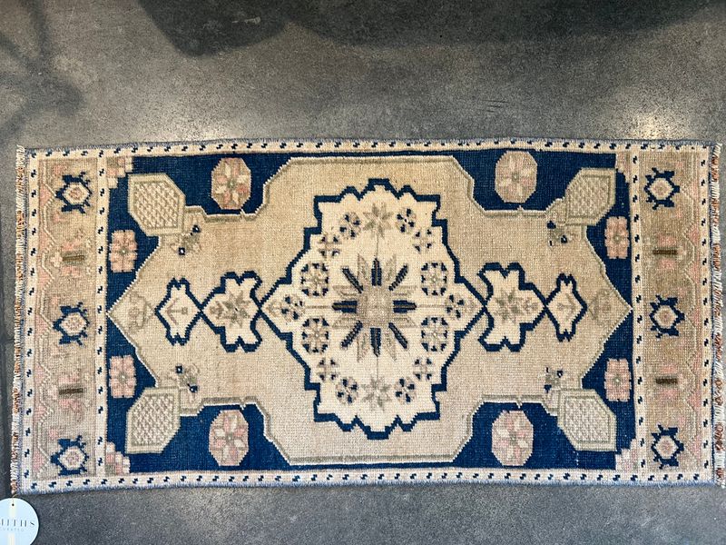 34"L x 16.5"W Vintage Rug 16