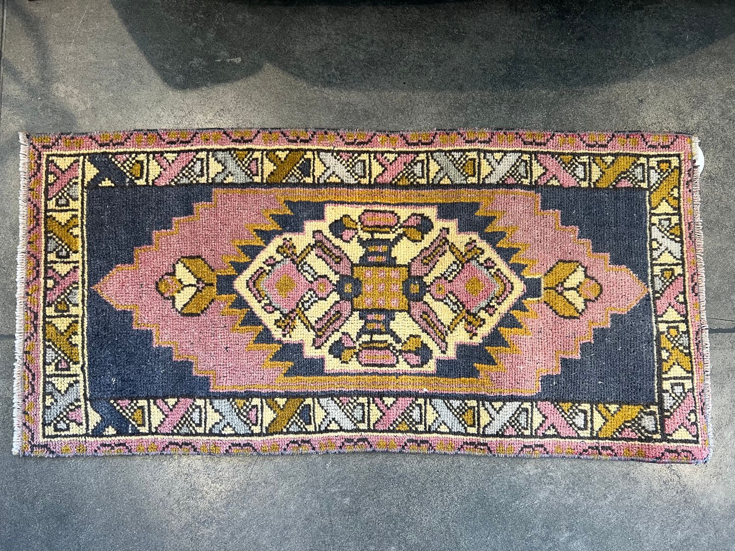 36"L x 17"W Vintage Rug 22