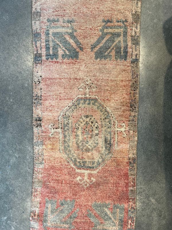 44"L  x 17.5"W Vintage Rug 6