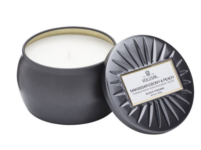 Mini Makassar Ebony Tin Candle