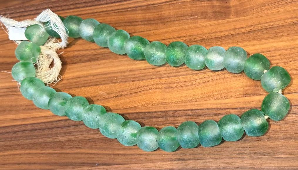 Medium Green Glass Beads