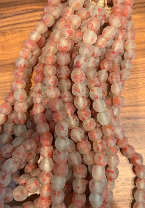 Small Red Glass Beads