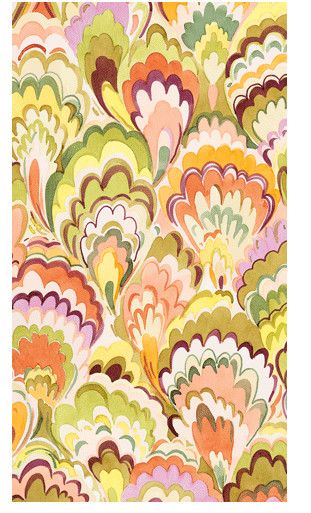 Multicolor Marbled Guest Towels