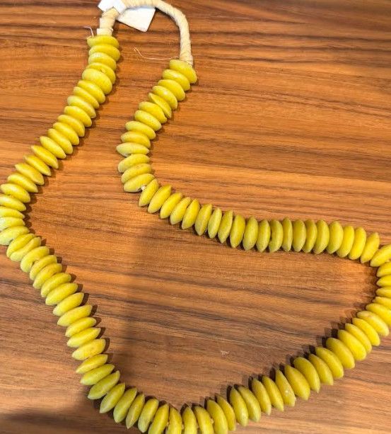 Small Yellow Glass Beads