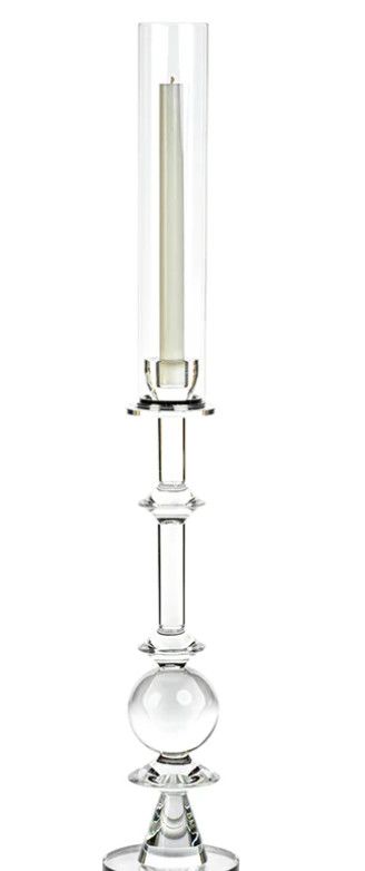 Clear Glass Candle Holder 29"H