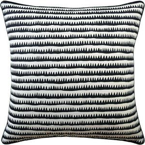 22x22 Black Striped Pillow