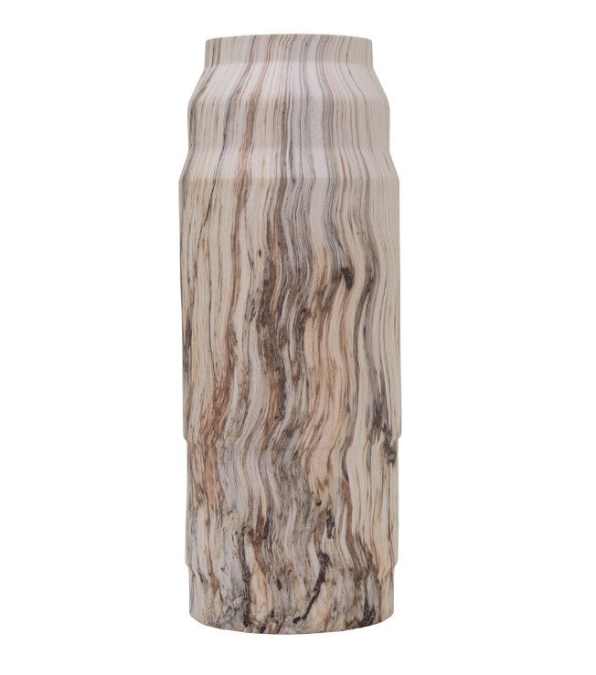 Marble Look Ceramic Vase 7"Dia. x 20"H