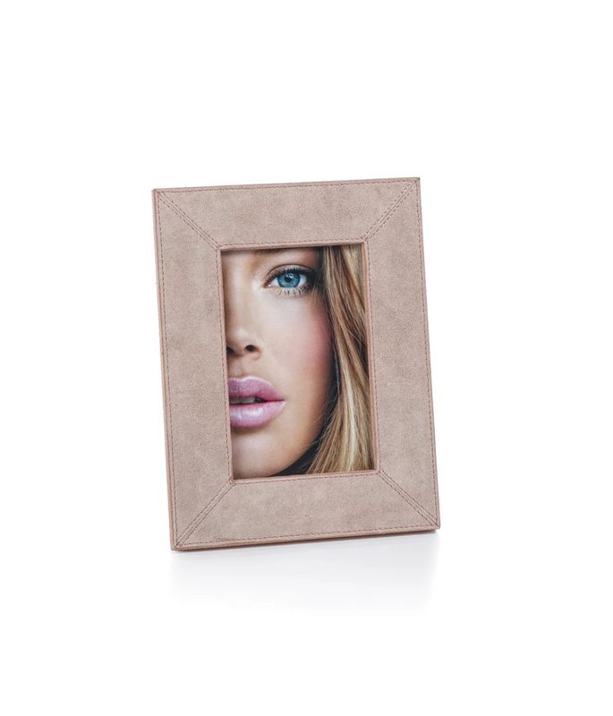 Pink Suede Picture Frame 4x6