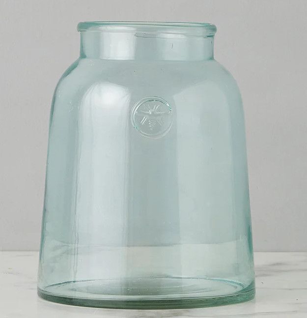 European Glass Jar 8"L x 5"W x 10"H