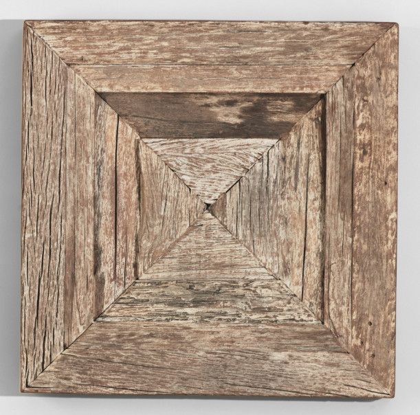 Rustic Wood Wall Art 12"W x 2"D x 12"H