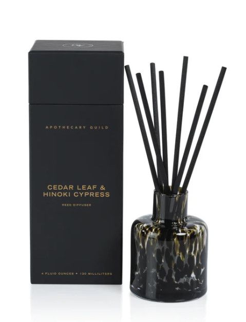 Cedar Leaf & Hinoki Cypress Reed Diffuser in Glass Jar