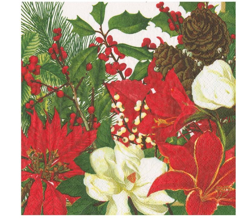 Christmas Floral Guest Towels