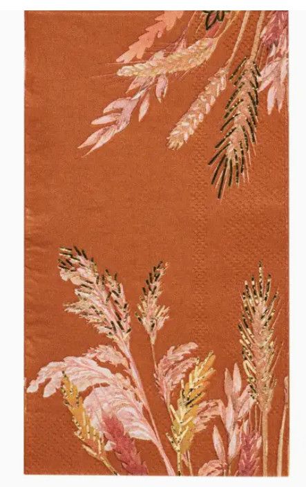 Orange Wheat Guest Towels
