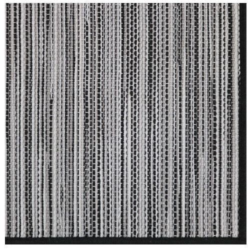 100% Polypropylene Indoor/Outdoor Woven Neutral & Black Rug w/ Serged Edge 3' x 5'