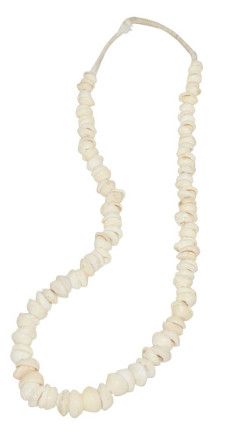 Hand-Crafted White Shell Beads