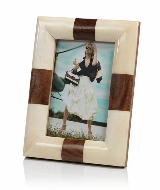 4x6 Natural Bone and Wood Frame