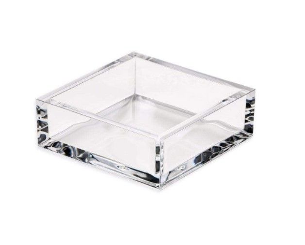 Square Clear Acrylic Cocktail Napkin Holder