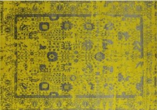 9'9" x 14'3" Hand-Knotted Wool & Silk Chartreuse Rug