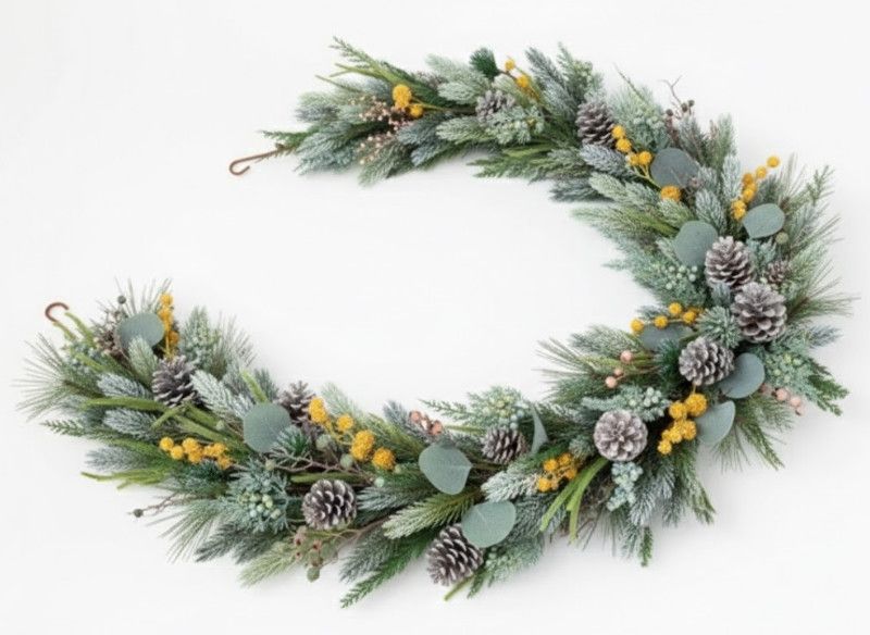 80"L Multi-Color Mixed Evergreen Garland