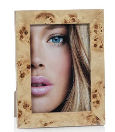 5x7 Natural Burl Wood Picture Frame