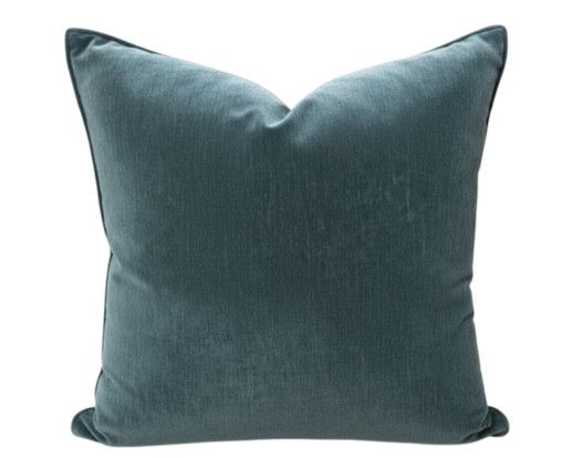 20 x 20 Slate Blue Chenille Pillow