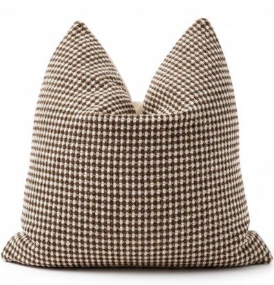 23x23 Textural Brown Weave Pillow