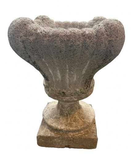 Vintage Concrete Footed Planter