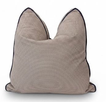 23x23 Gray Striped Pillow
