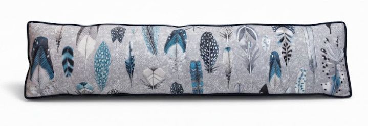 12x50 Multicolor Feather Print Lumbar Pillow