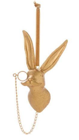 Gold Rabbit Ornament