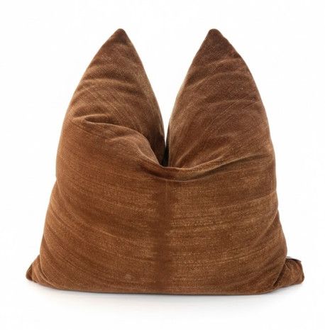22x22 Dark Brown Velvet Pillow