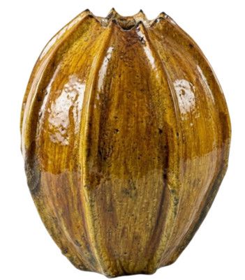 Yellow Glazed Vase