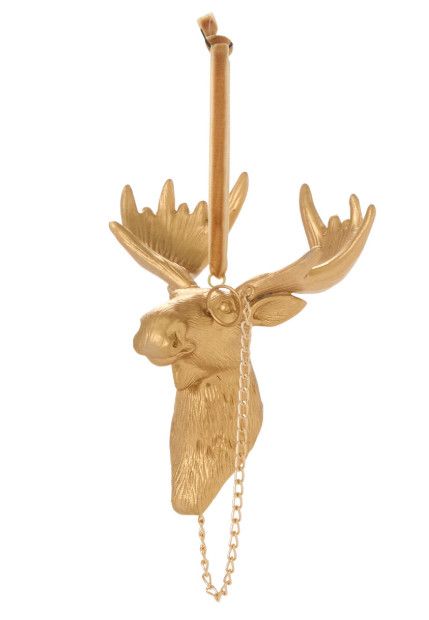 Gold Moose Ornament