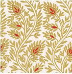 Gold & Red Floral Cocktail Napkins
