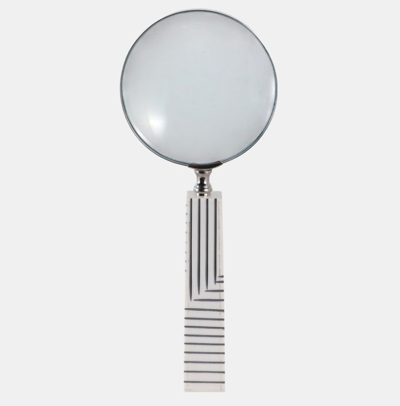 Black & White Resin Magnifying Glass