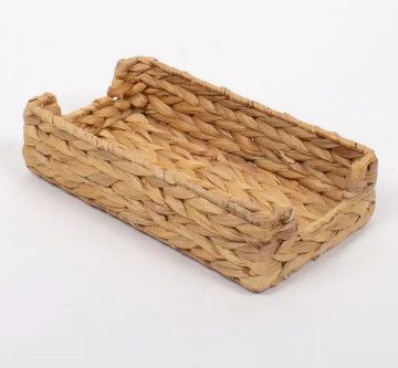 Natural Water Hyacinth Woven Guest Towel Holder