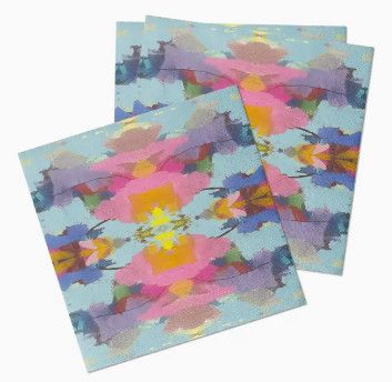 Colorful Abstract Cocktail Napkins (A)