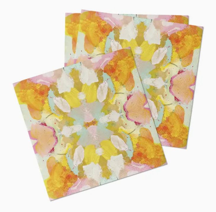 Colorful Abstract Cocktail Napkins (C)