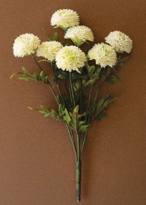 Bundle of White Dahlias 17.5"H