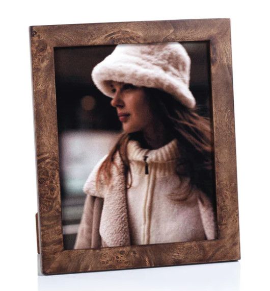 8x10 Natural Burl Wood Picture Frame