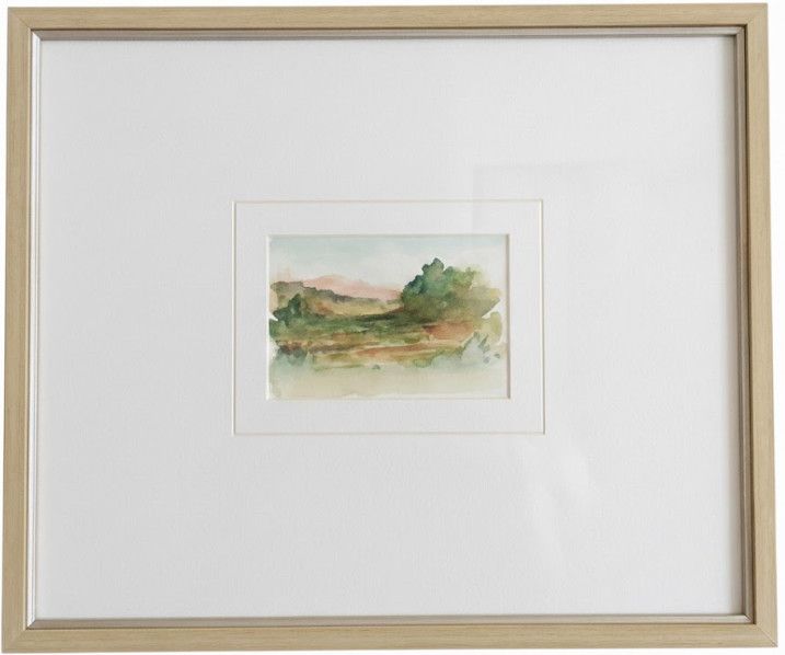 Watercolor Framed Giclee (B) 16"W x 20"H