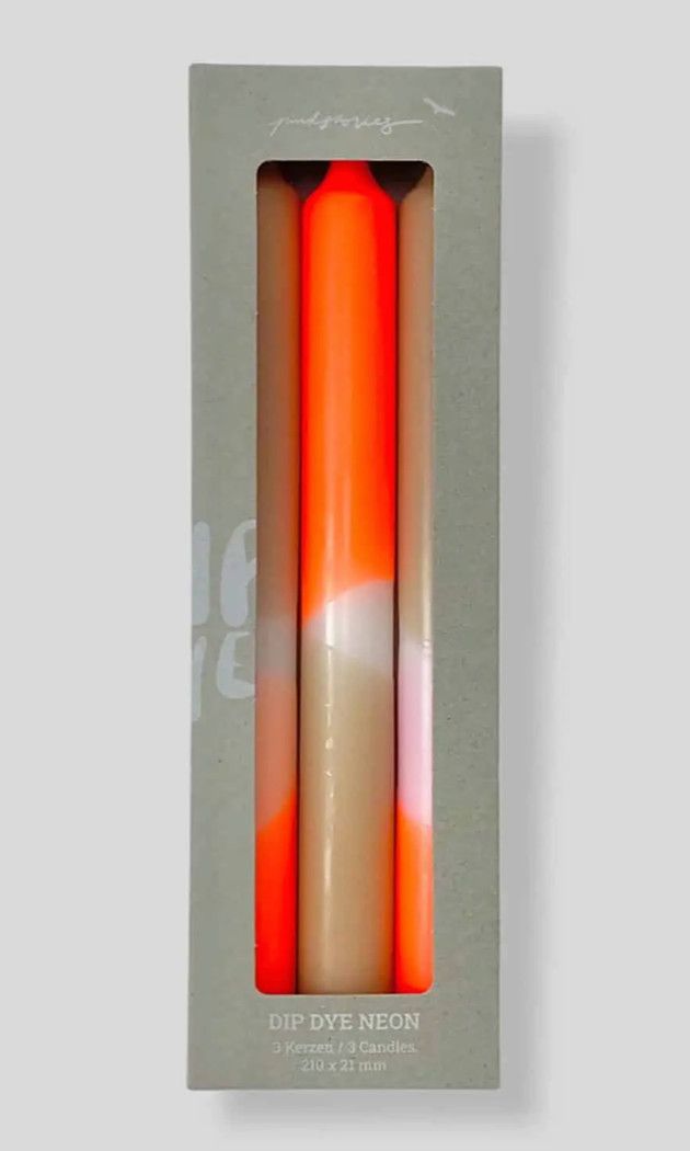 Dip Dye Neon Papaya Sand